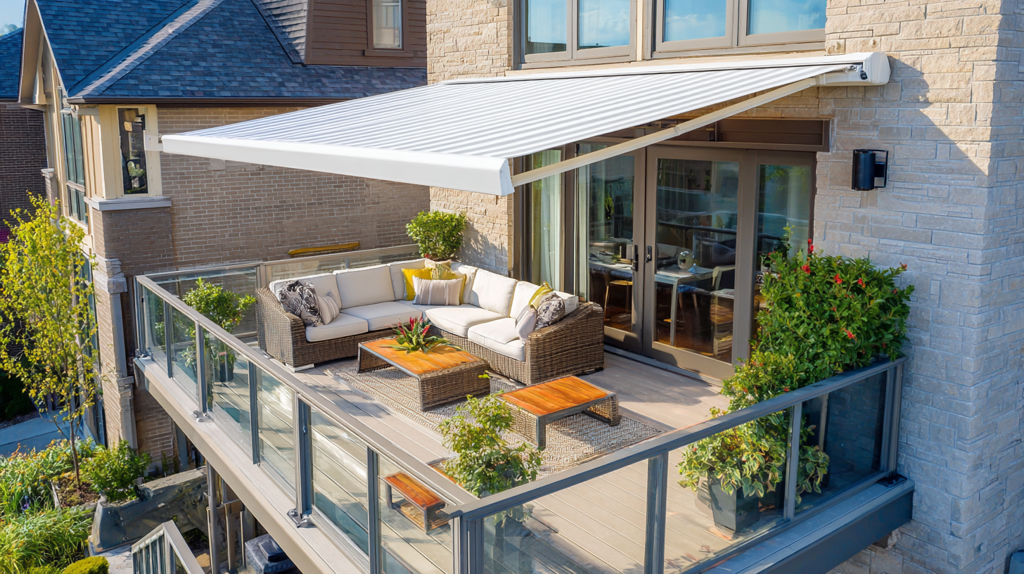 Creative Examples of Balcony Retractable Awnings That Transform Your Outdoor Space