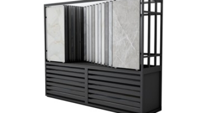 Perforated Straight Display Rack Fit to Wall，Suitable Display Various Sample Size.jpg