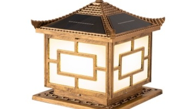 New Chinese Warping Cover Word Outdoor Waterproof Solar Pillar Lamp (1).jpg