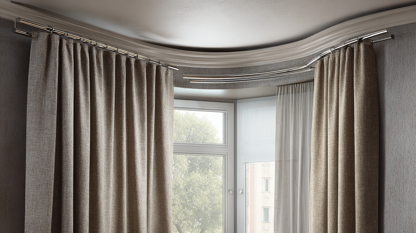 Innovative Designs for Curved Window Curtain Rods in Modern Interiors
