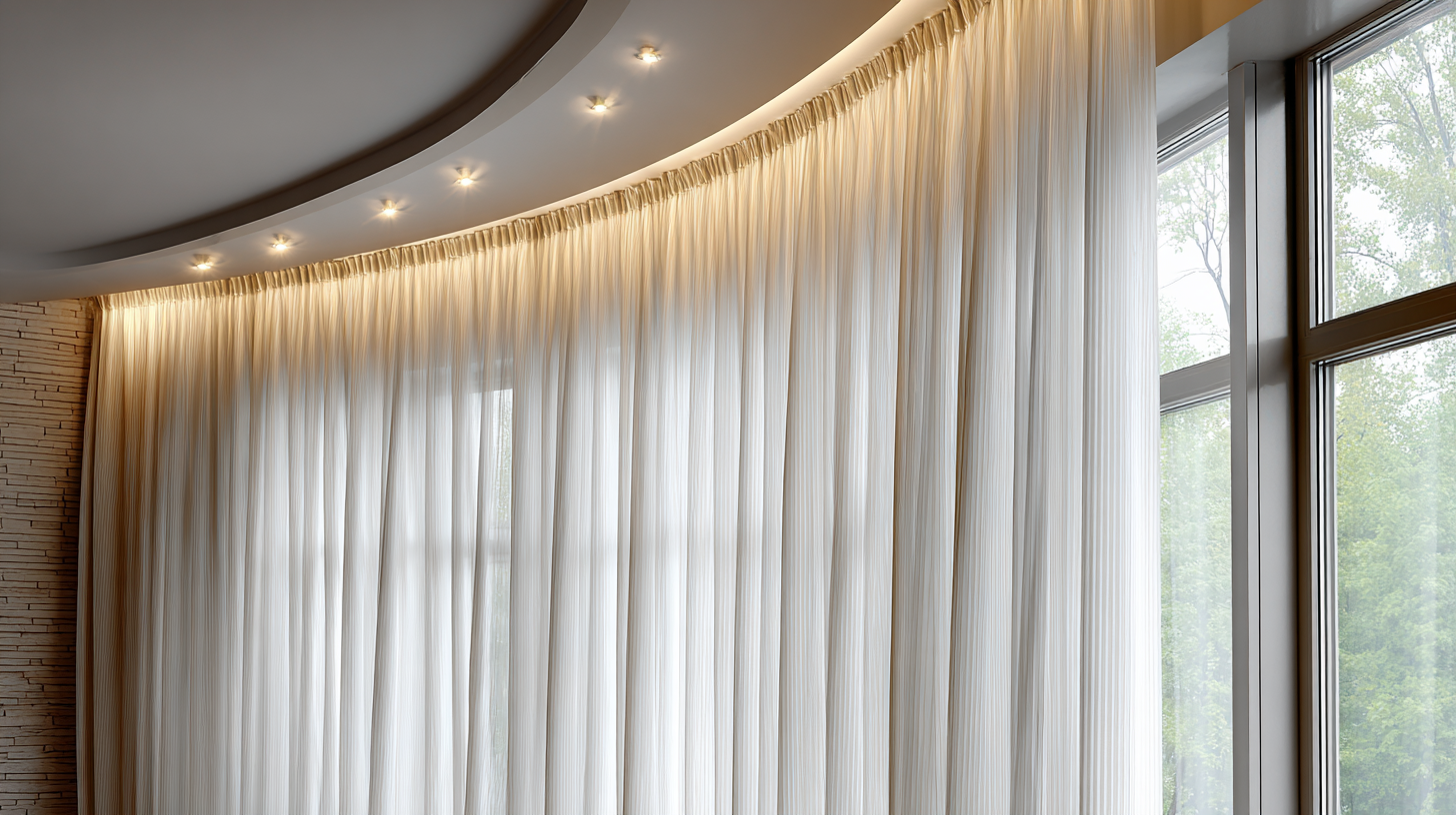 Innovative Designs for Curved Window Curtain Rods in Modern Interiors