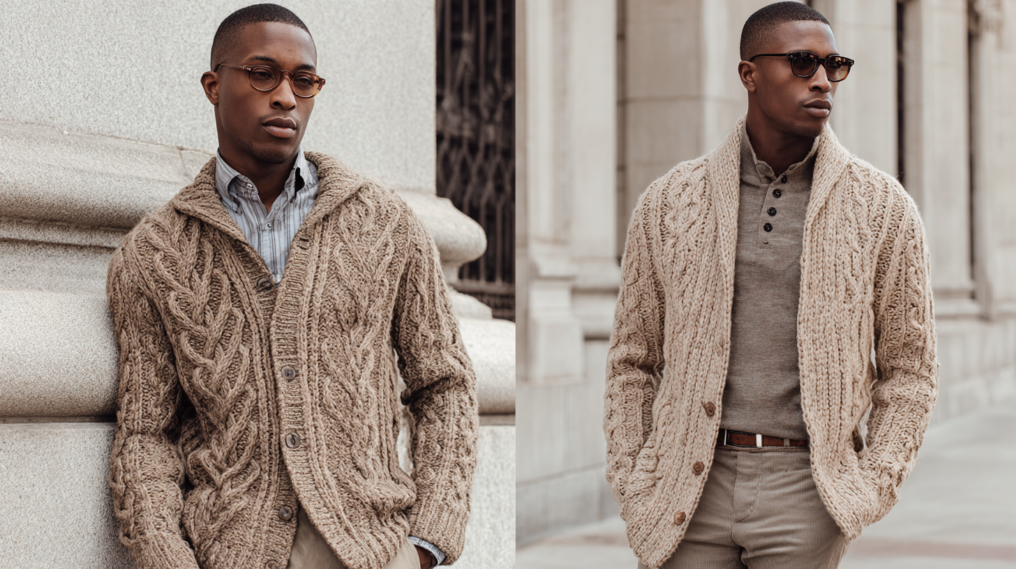 Top Strategies for Elevating Your Style with Cable Knit Cardigan for Men