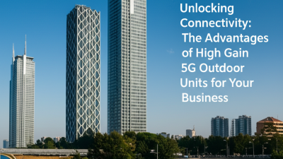 Unlocking Connectivity: The Advantages of High Gain 5G Outdoor Units for Your Business