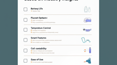 Ultimate Checklist for Choosing the Right Smart Vape Device Based on Industry Insights