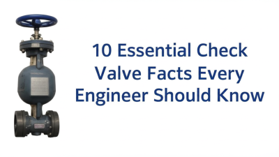 10 Essential Check Valve Facts Every Engineer Should Know