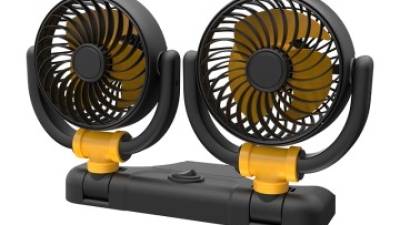 F4502 Double Heads Car Fan 5V 12V 24V 4.5 Inches (1).jpg