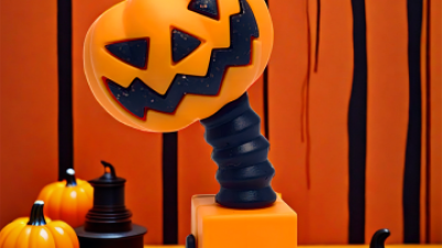 Customized Halloween Pumpkin Lantern PVC Ornament (2).png
