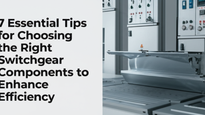 7 Essential Tips for Choosing the Right Switchgear Components to Enhance Efficiency