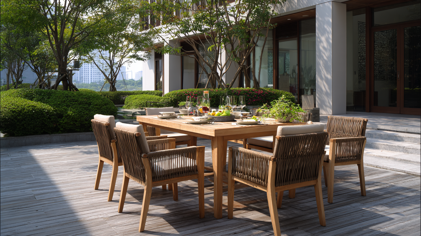 Exploring Outdoor Dining Set Trends at the 2025 China Import and Export Fair