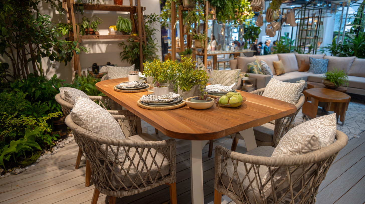 Exploring Outdoor Dining Set Trends at the 2025 China Import and Export Fair