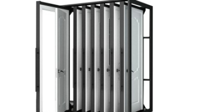 Wooden Door Display Rack