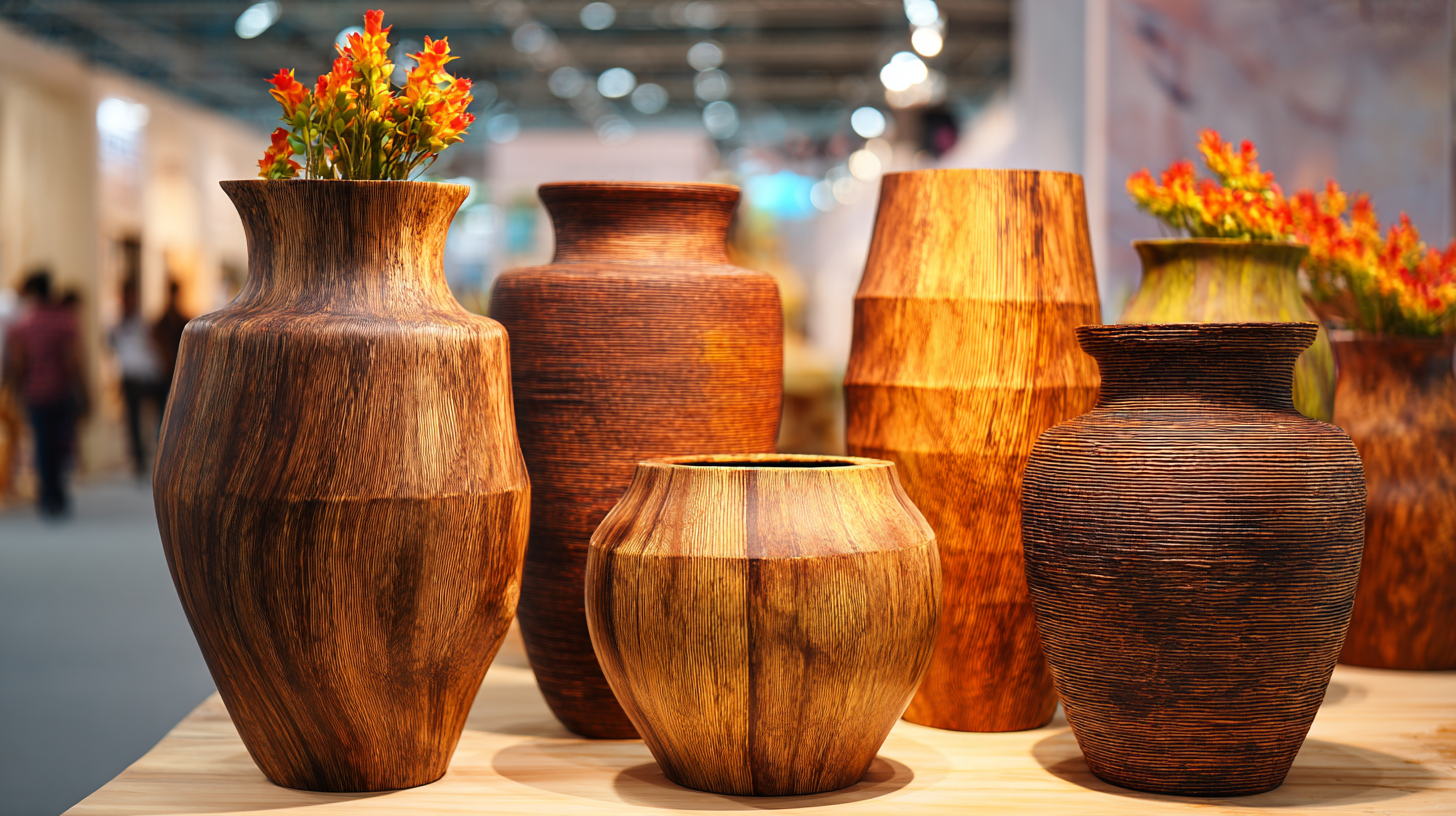 Empowering Artistry in Home Decor with Large Wood Vases at the 138th Canton Fair 2025
