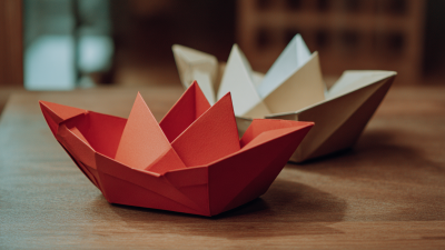 Exploring the Artistic Fusion of Functionality and Design in Paper Boat Tray Creations