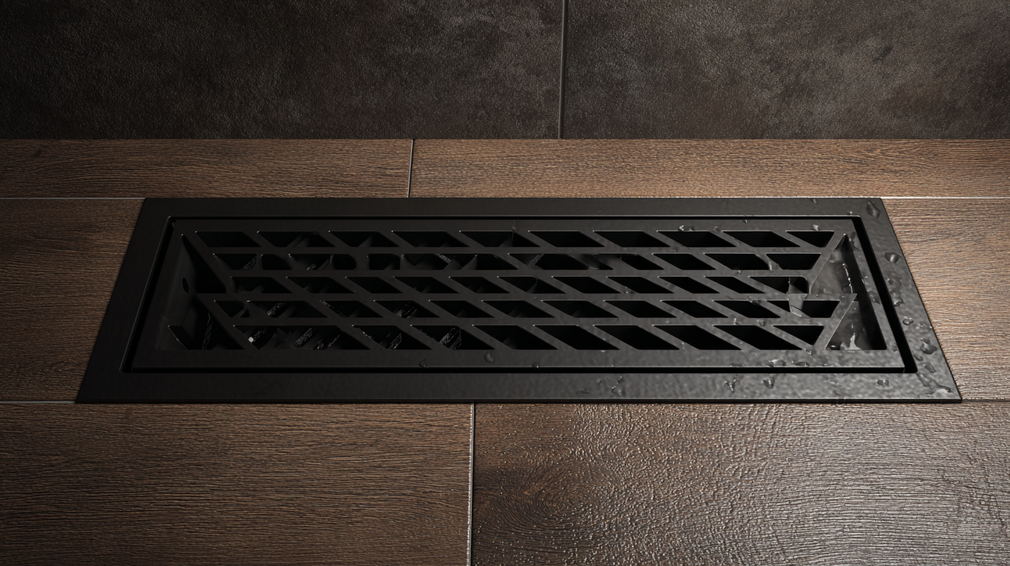 The Benefits of Choosing a Stainless Steel Matte Black Floor Drain for Modern Interiors