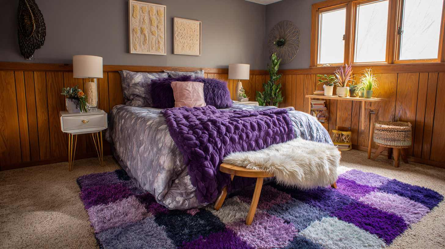 Transform Your Space: The Ultimate Guide to Choosing the Perfect Purple Bedroom Rugs