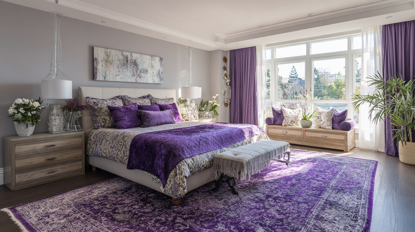 Transform Your Space: The Ultimate Guide to Choosing the Perfect Purple Bedroom Rugs