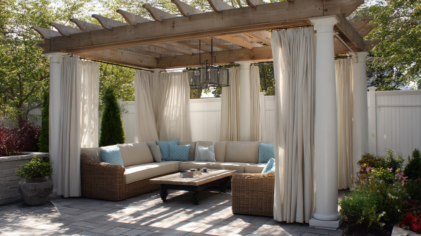 Transform Your Outdoor Space with Elegant Pergolas Featuring Side Curtains for Ultimate Privacy