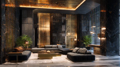 Captivating Spaces with Black And Gold Texture Trends for Modern Design Excellence