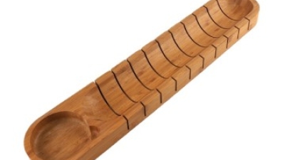 Bamboo long sushi cutting plate bread slicer rectangular bread plate (2).jpg