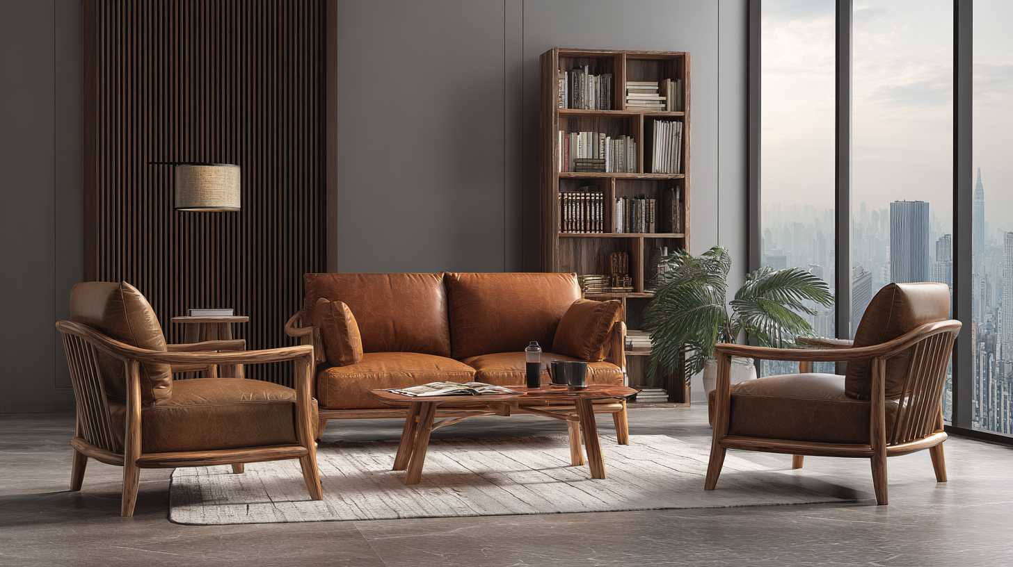 Discover the Perfect Blend: Why Leather Wood Armchairs are the Ultimate Home Comfort