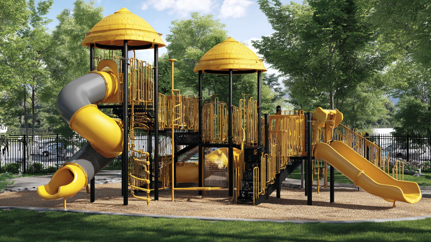 Creative Ways to Design Your Backyard with Kids Playground Slide for Endless Fun