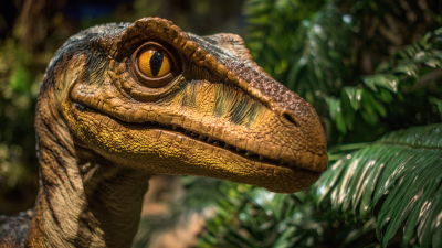 Explorando o design realista de um Dilofossauro animatrônico: unindo paleontologia e robótica.