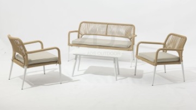 Outdoor aluminum twist wicker Gemini alum rattan sofa 4pcs set combines modern design (1).jpg