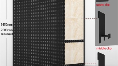 Perforated Straight tile stand for display
