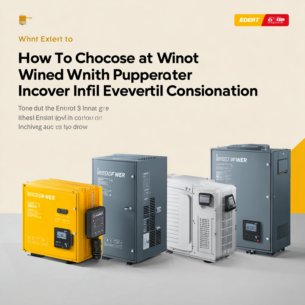 How to Choose the Right Wind Power Inverter for Efficient Energy Conversion