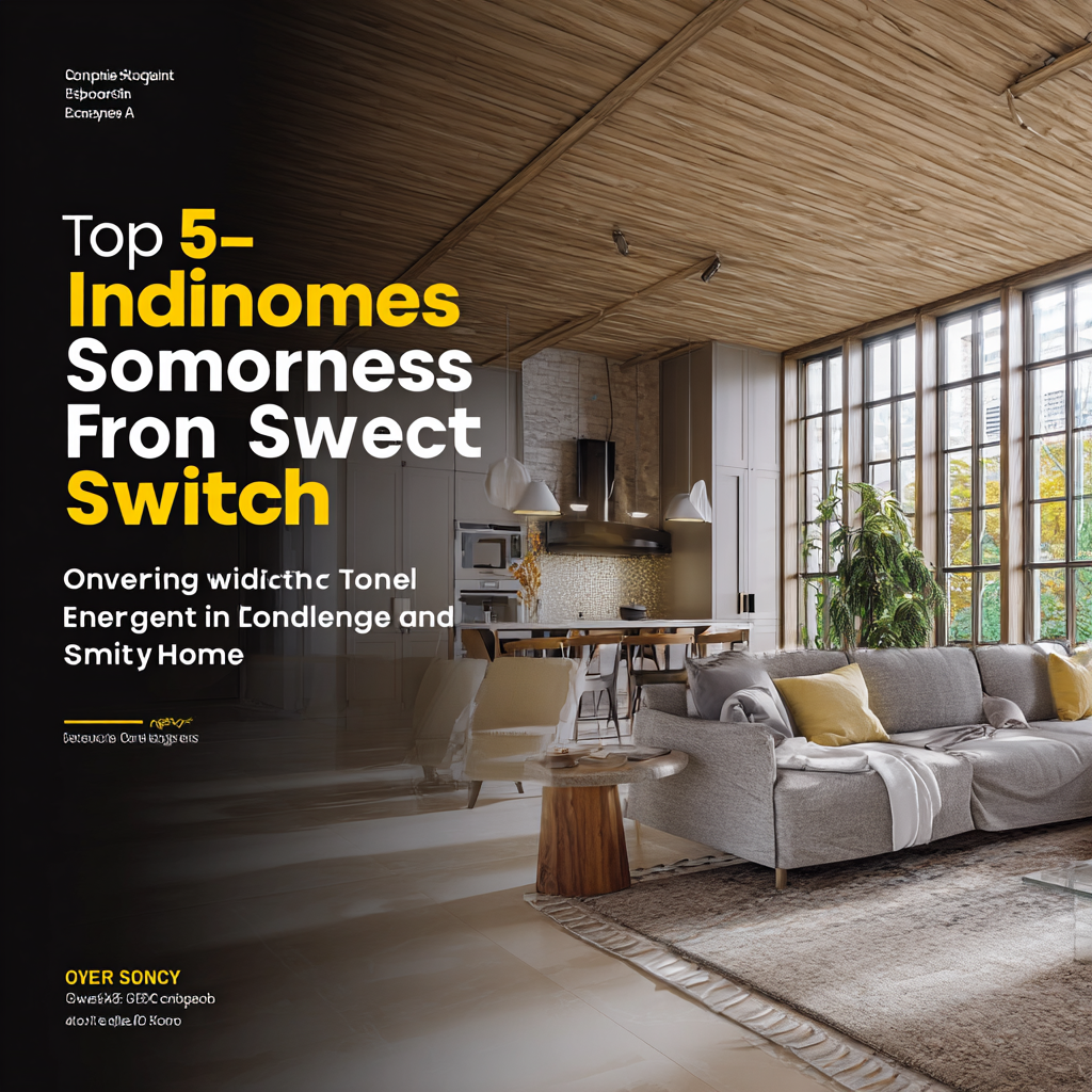Top 5 Indoor Switches for Smart Homes in 2023 Optimizing Energy Efficiency and Convenience