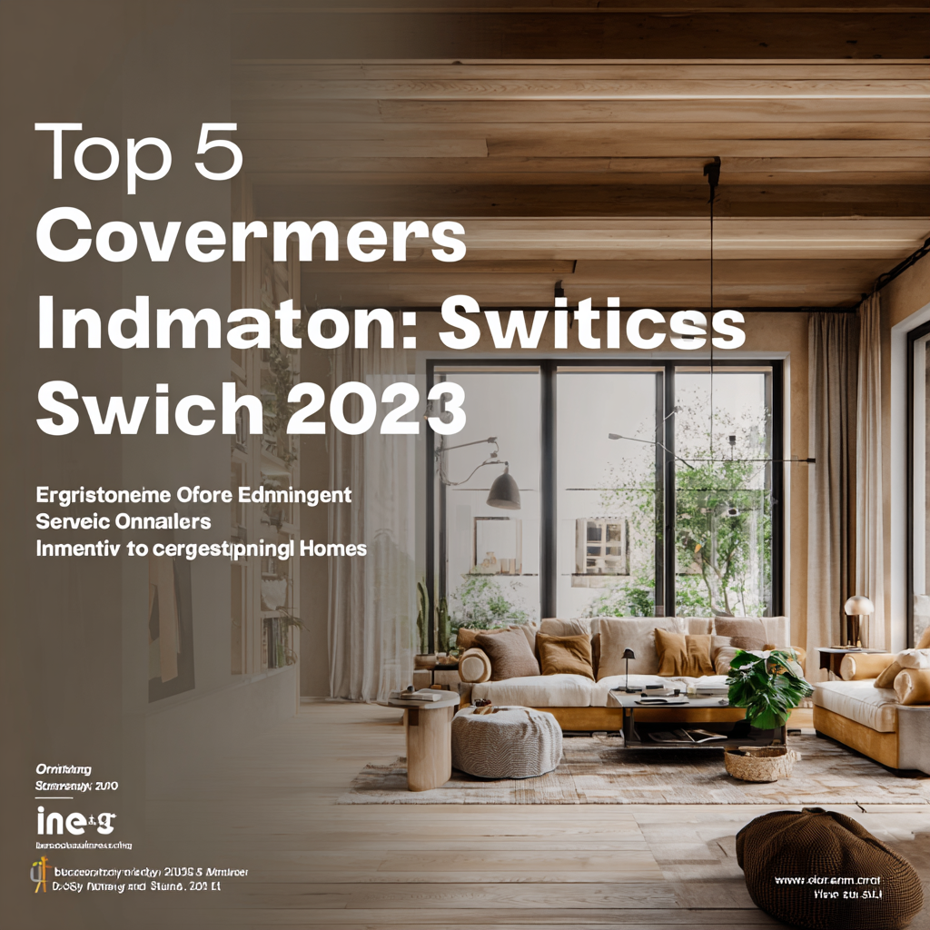 Top 5 Indoor Switches for Smart Homes in 2023 Optimizing Energy Efficiency and Convenience