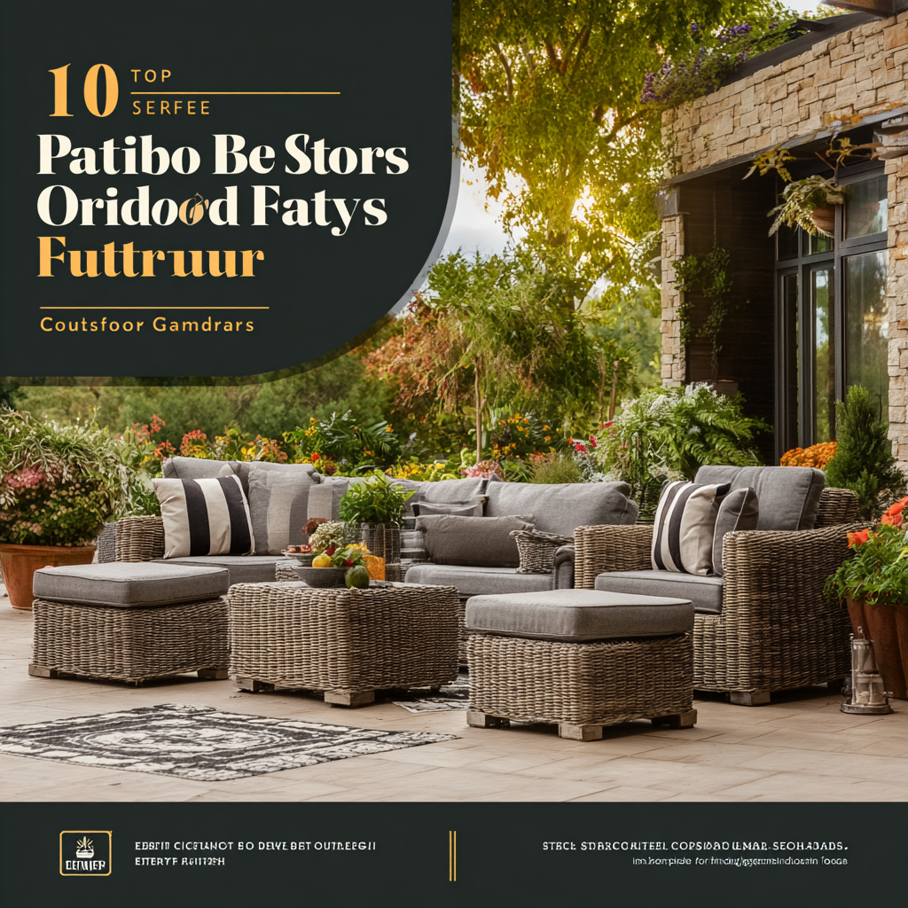 10 Best Patio Outdoor Furniture Sets for Stylish and Comfortable Gardens