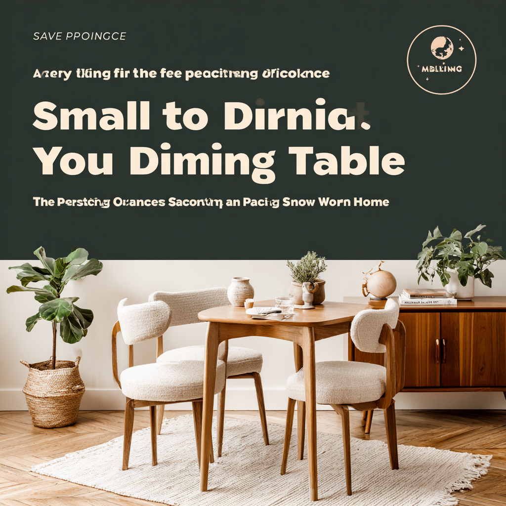 Why a Small Dining Table is the Perfect Space-Saving Solution for Your Home