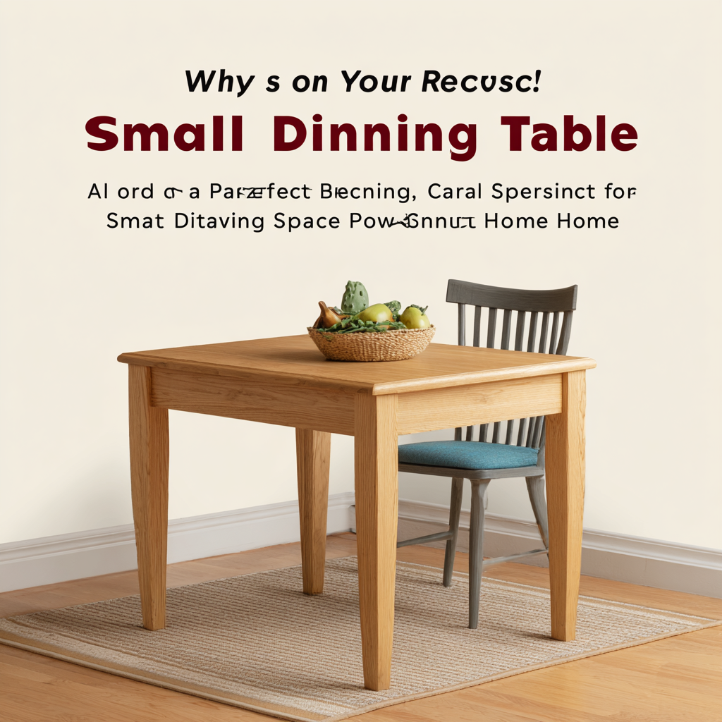 Why a Small Dining Table is the Perfect Space-Saving Solution for Your Home