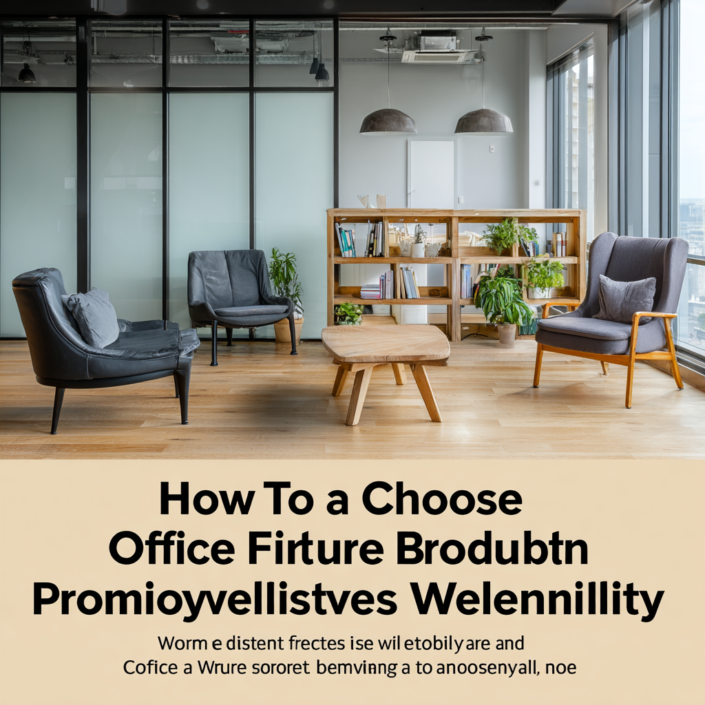 How to Choose Office Furniture That Boosts Productivity and Employee Wellbeing