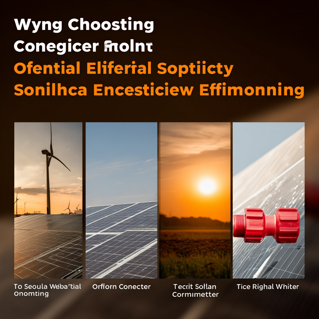 Why Choosing the Right Solar Connector Is Essential for Optimal Energy Efficiency