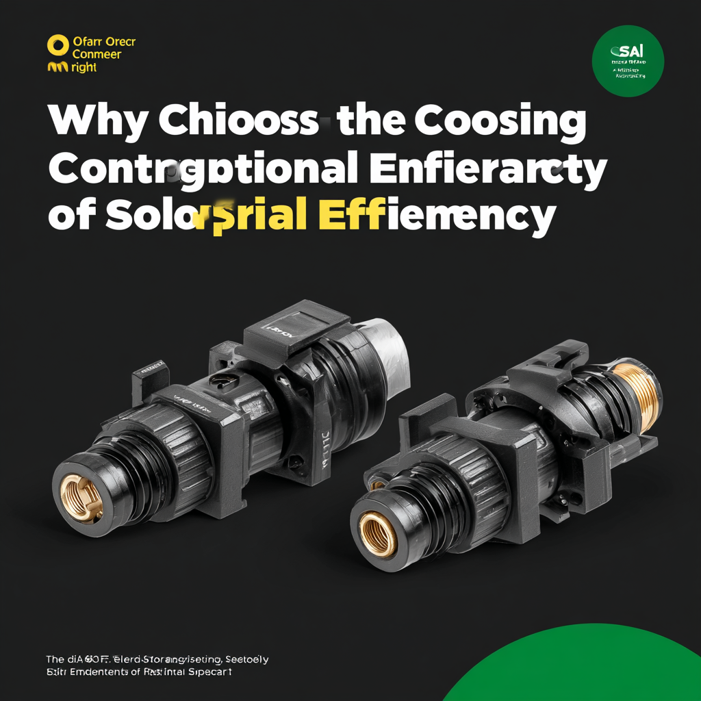 Why Choosing the Right Solar Connector Is Essential for Optimal Energy Efficiency