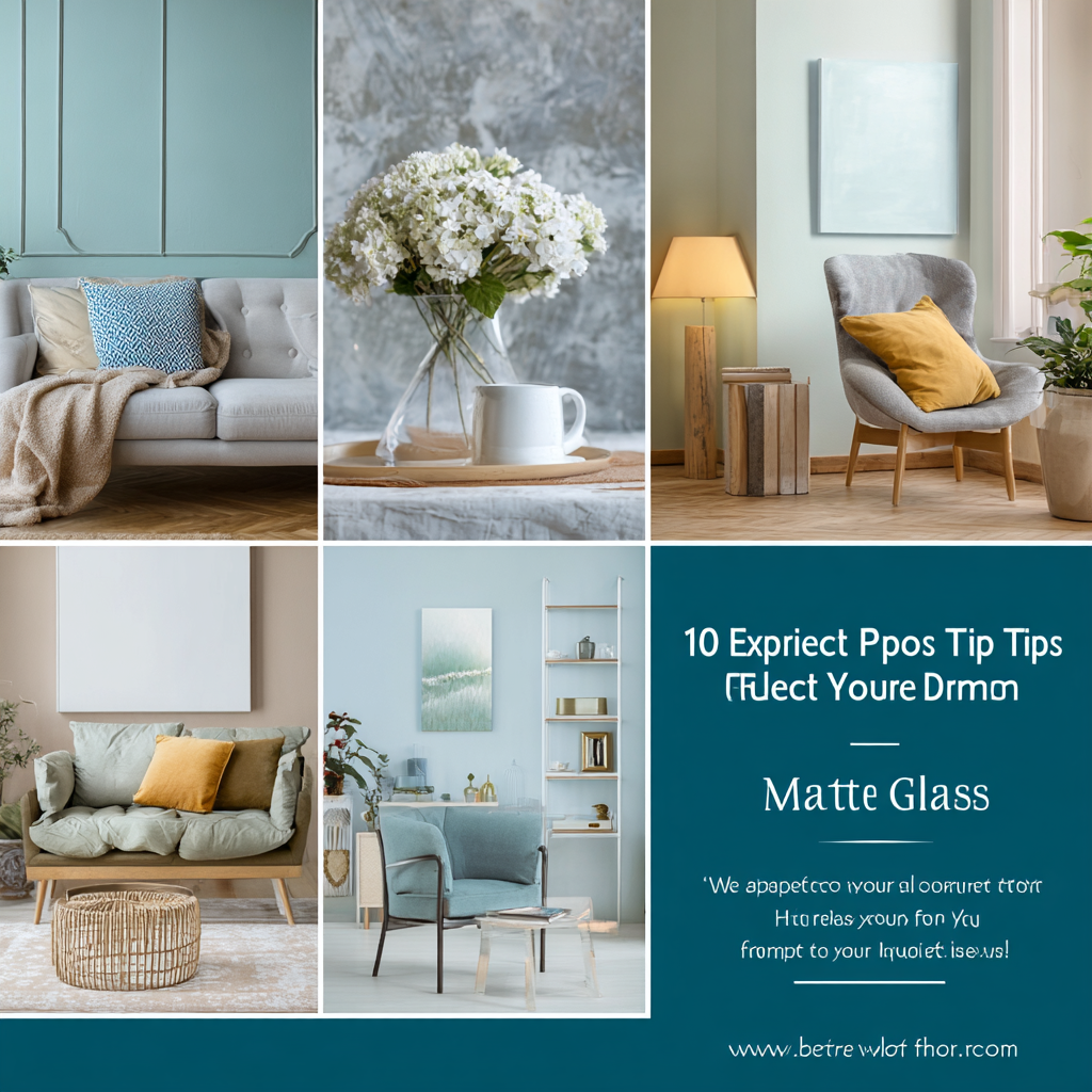 10 Expert Tips for Choosing the Perfect Matte Glass for Your Home Décor