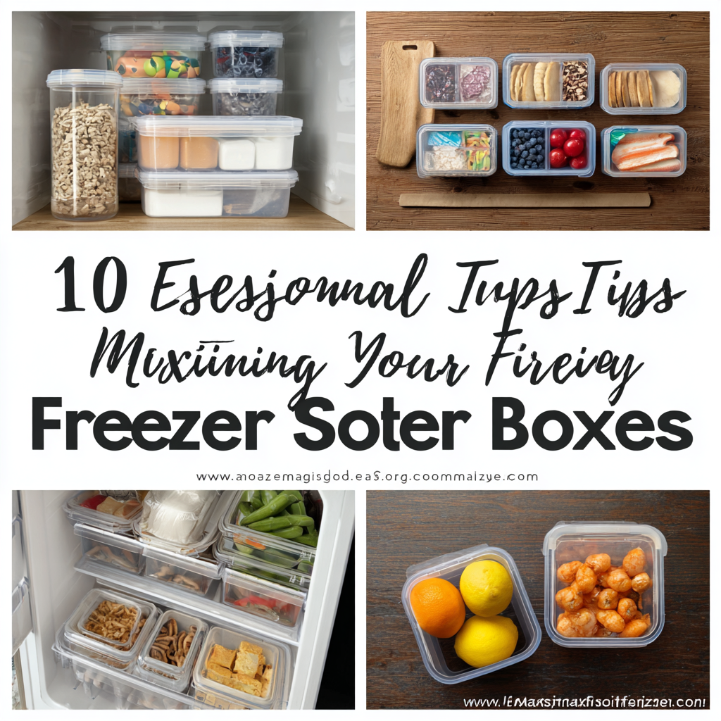 10 Essential Tips for Maximizing Your Freezer Storage Boxes Efficiency
