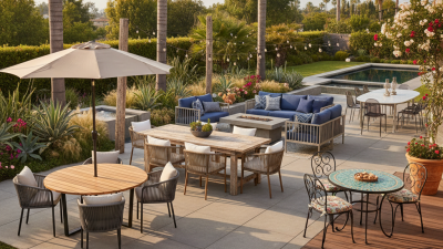 2025 Top 5 Outdoor Table And Chairs Trends for Stylish Backyards and Patios