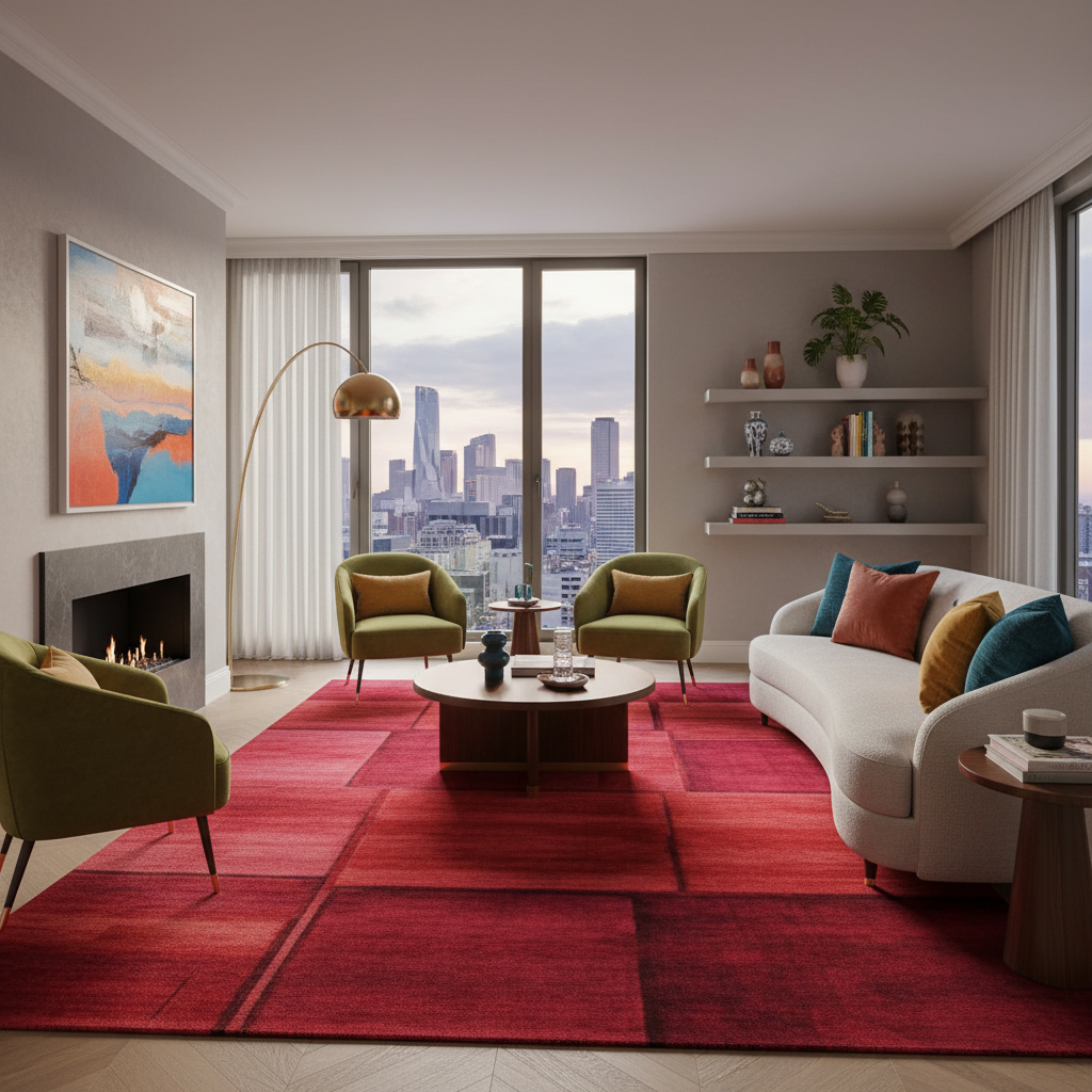 2025 Top 5 Red Living Room Rugs for Stunning Home Decor Trends