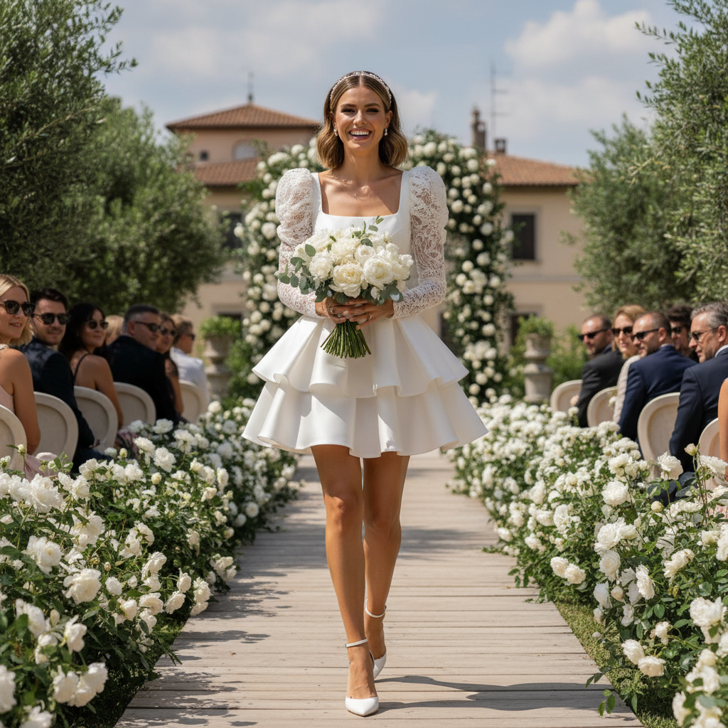 Top 10 Stunning Short Bridal Dresses for a Chic Wedding Look