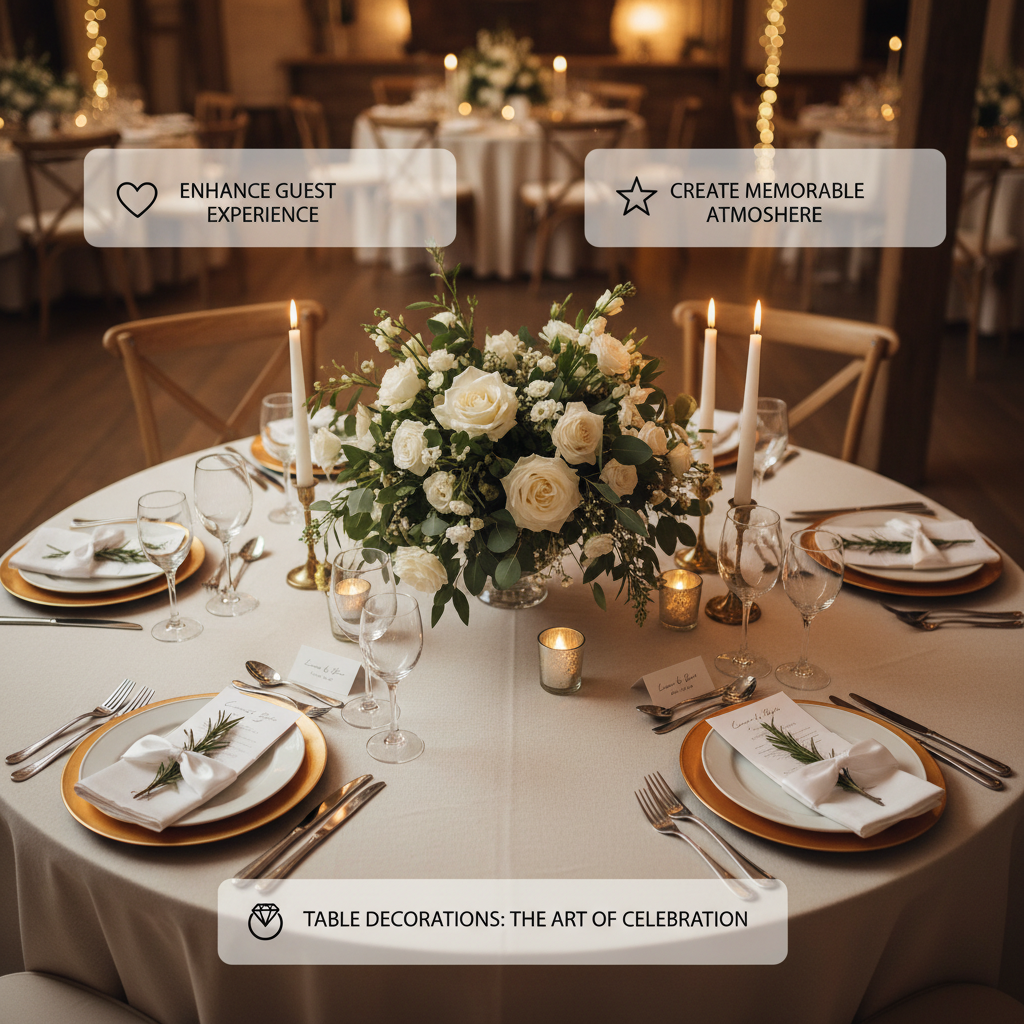 Why Table Decorations Are Essential for Your Perfect Wedding Day