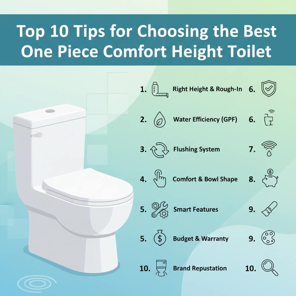 Top 10 Tips for Choosing the Best One Piece Comfort Height Toilet