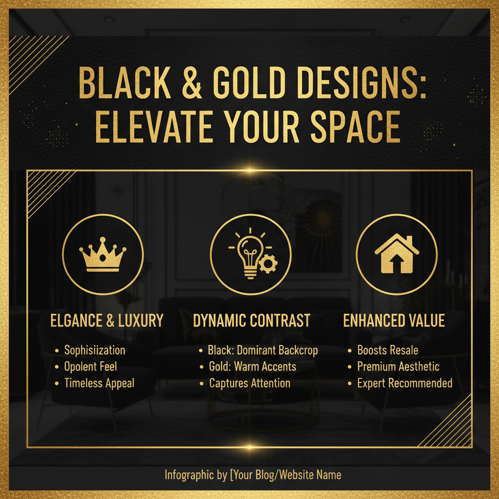 How to Create Stunning Designs with Black and Gold Texture