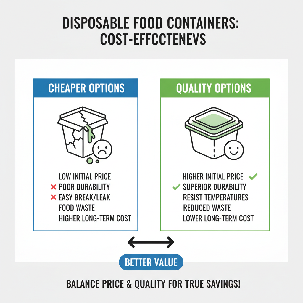 Top 10 Tips for Choosing the Best Disposable Food Container for Your Needs