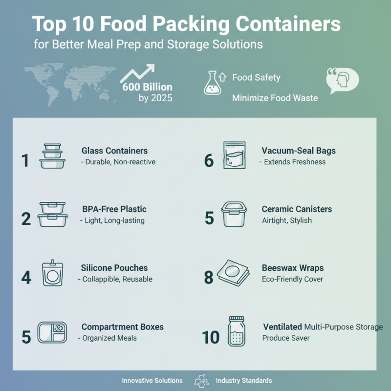 Top 10 Food Packing Containers for Better Meal Prep and Storage Solutions