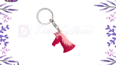 Customized PVC Cartoon Horse Bag Charm .png