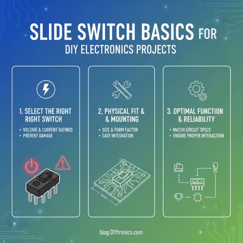 How to Use a Slide Switch Effectively in Your DIY Electronics Projects