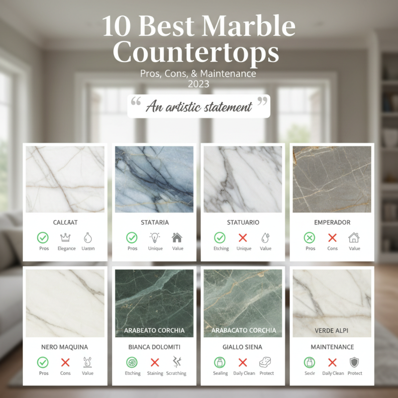 10 Best Marble Countertops: Pros, Cons, and Maintenance Tips for 2023